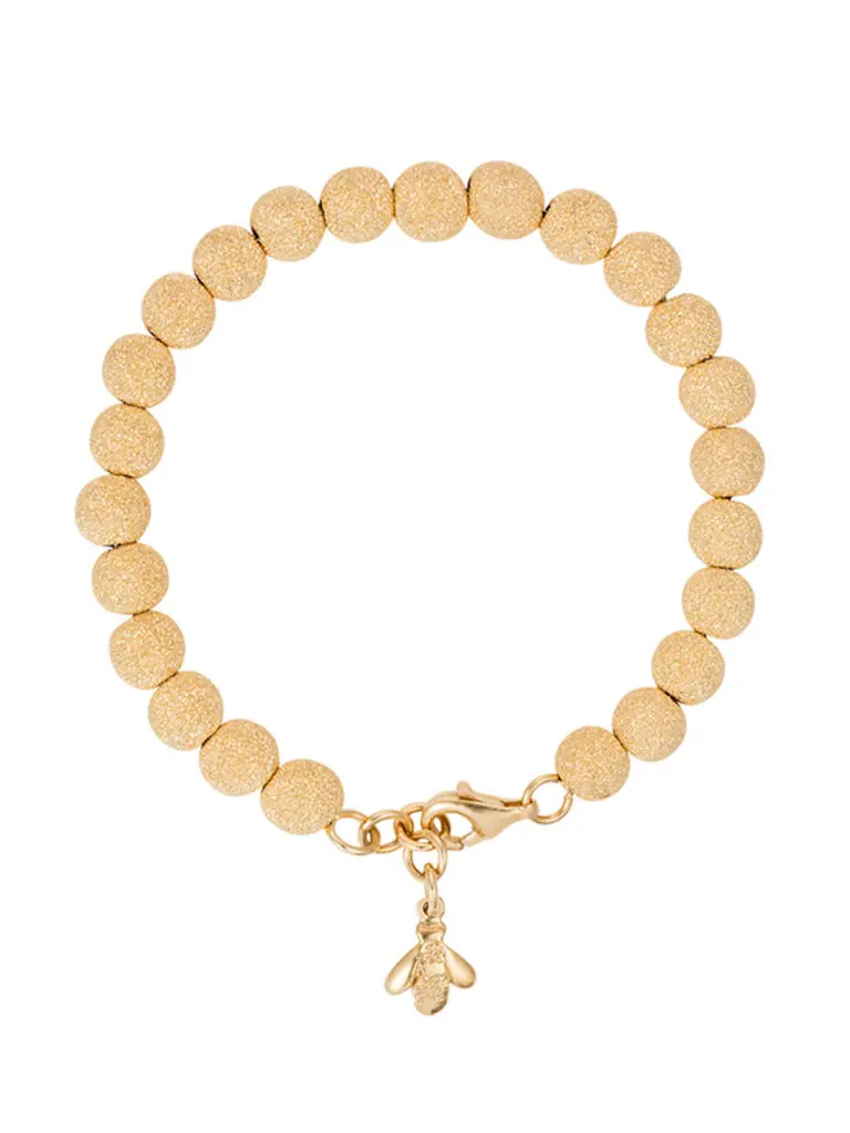 Carolina Bucci Large Yellow Gold Bead Bracelet.
