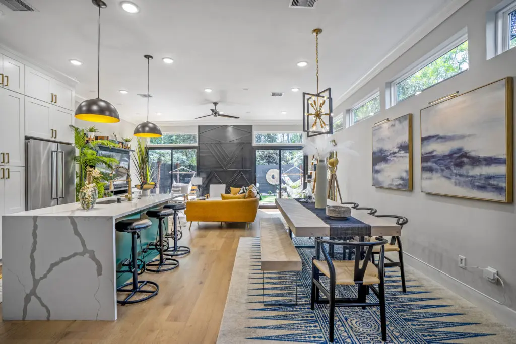 Owners of the Good Vibes HTX Airbnb have created a fashionable nest for travelers and celebrants alike, all within 10 minutes of downtown Houston. 