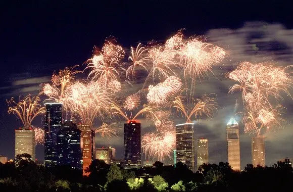 Houston's Fourth of July fireworks displays rank up there with the best in America.