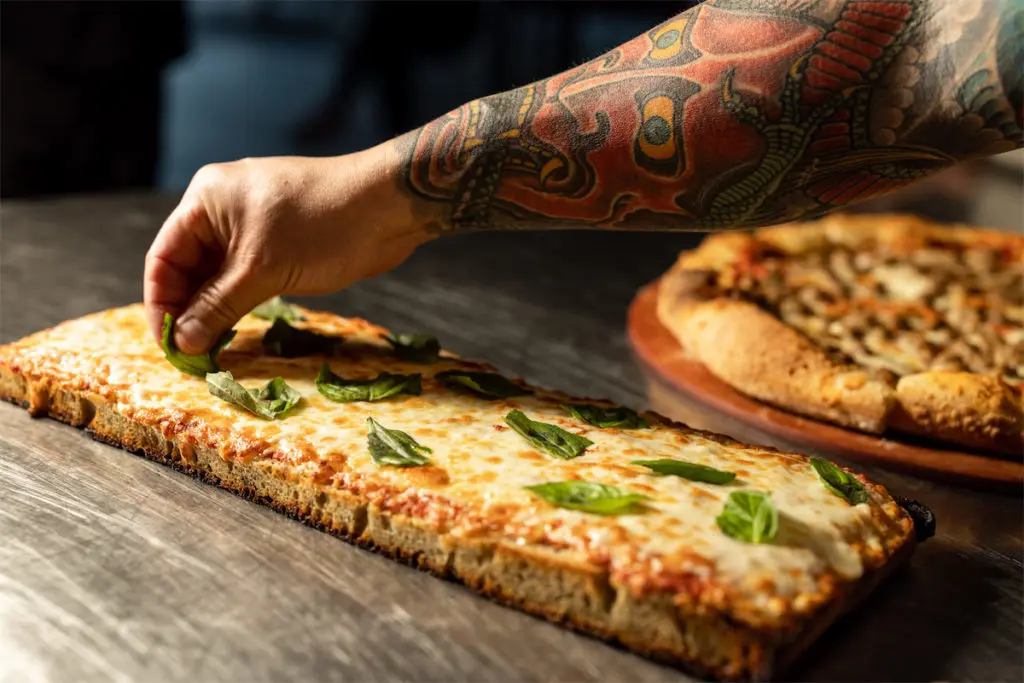 Poco Fiasco is a new pizza and martini restaurant opening in the Harwood District this fall. (Photo by Kathy Tran)