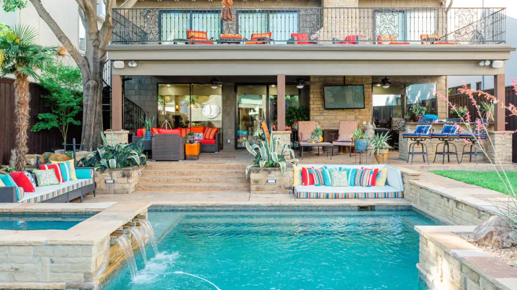 Cush Living transformed a Dallas backyard into a Spanish oasis.