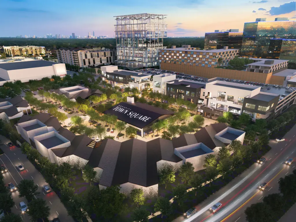 Memorial Town Square brings a different, outdoor feel to the Memorial mall world.