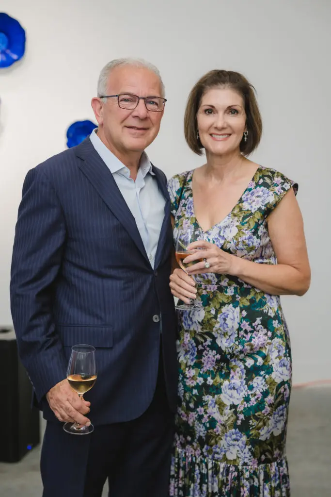 Dr. Vincent & Yvette Aquino at "Wanderlust" opening at Laura Rathe Fine Art (Photo by Johnny Than)