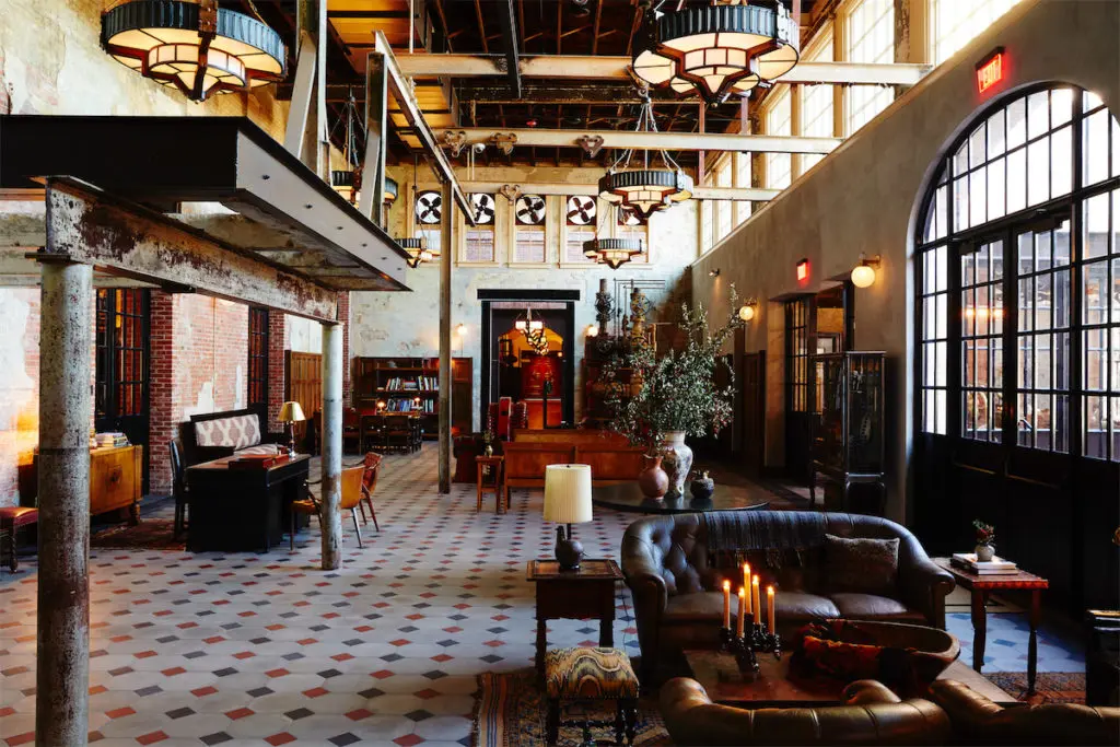 Hotel Emma was transformed from a historic 19th-century brewhouse. (Photo by Nicole Franzen)