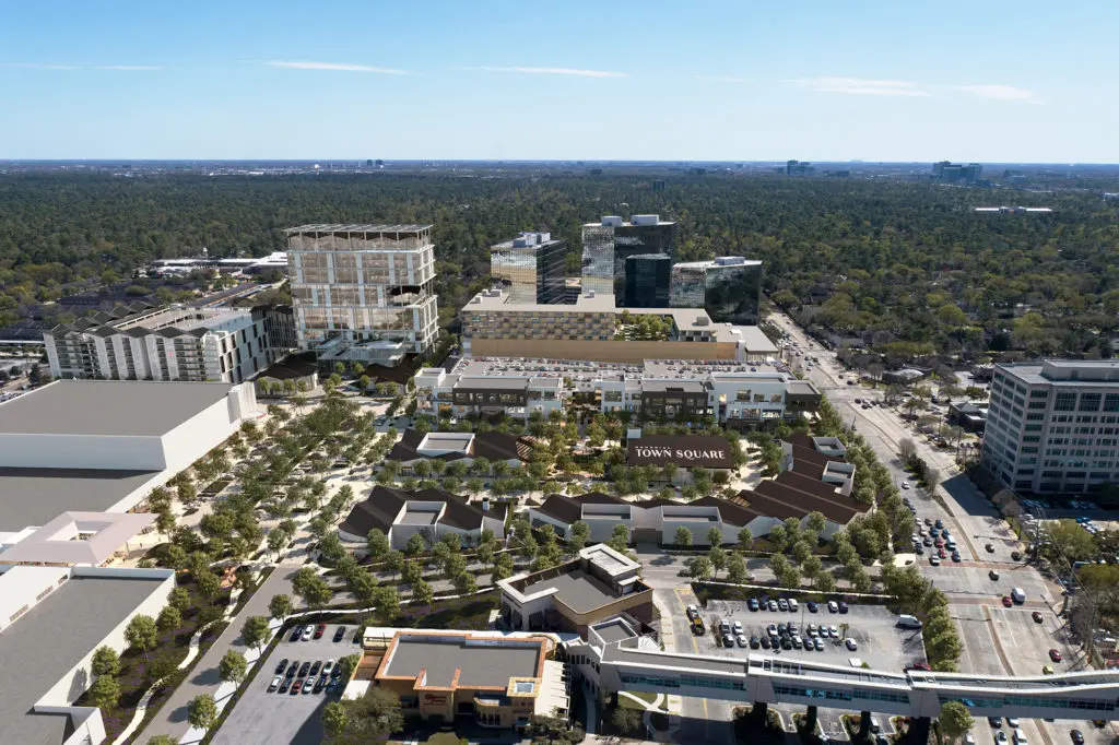 The new Memorial Town Square is just the first phase of what could be an ambitious transformation of the Memorial City Mall.