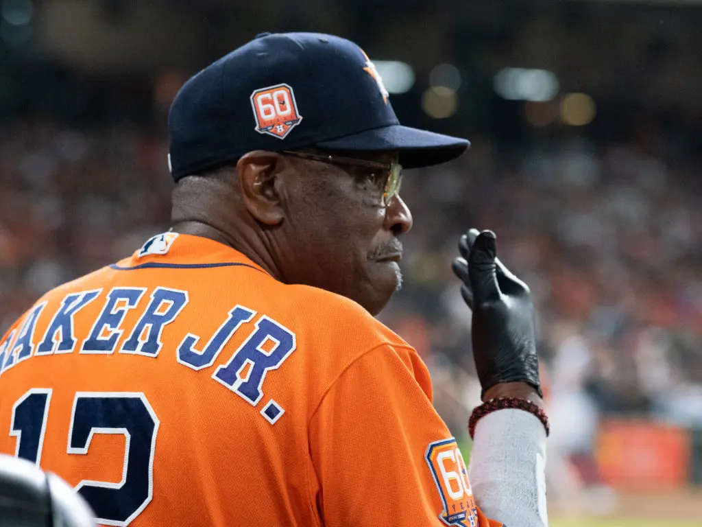 Dusty Baker is always a steady hand for these Astros. (Photo by F. Carter Smith)