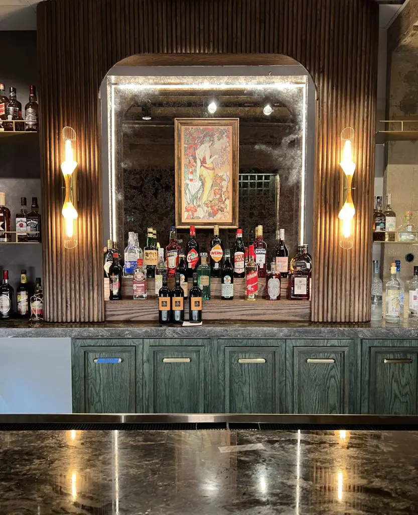No reservation? Grab a seat at Caterina's bar.