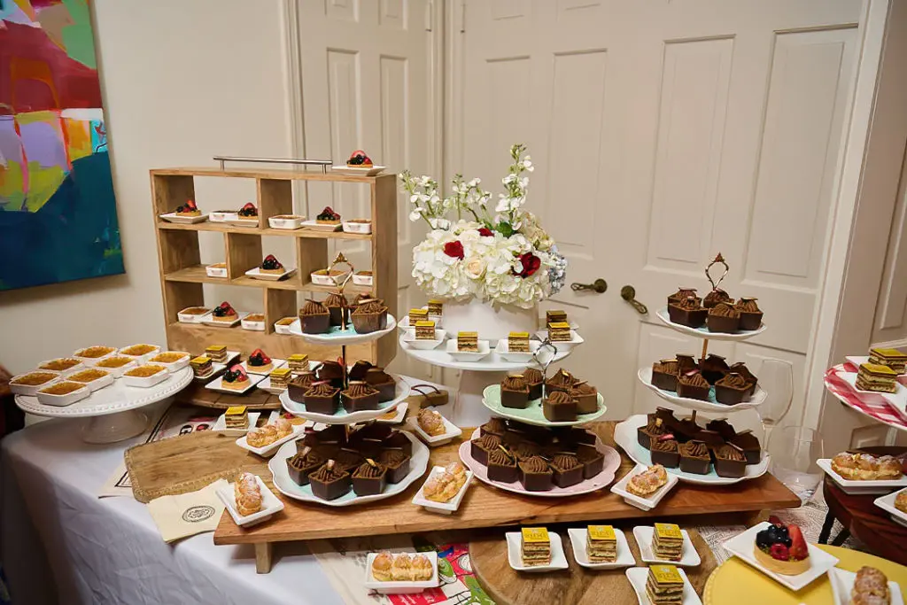 Bastille Day celebration pastries from Bouchée at The Post Oak Hotel, Chef Jean-Luc Royere (Photo by Charlie Horse Photos)