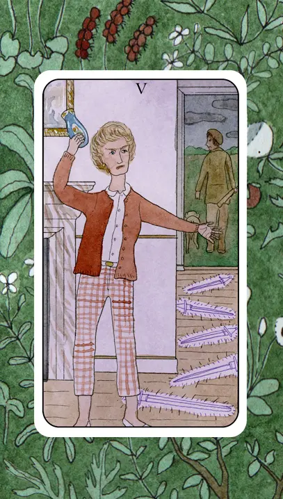 5 of Swords (Courtesy Jennifer May Reiland)