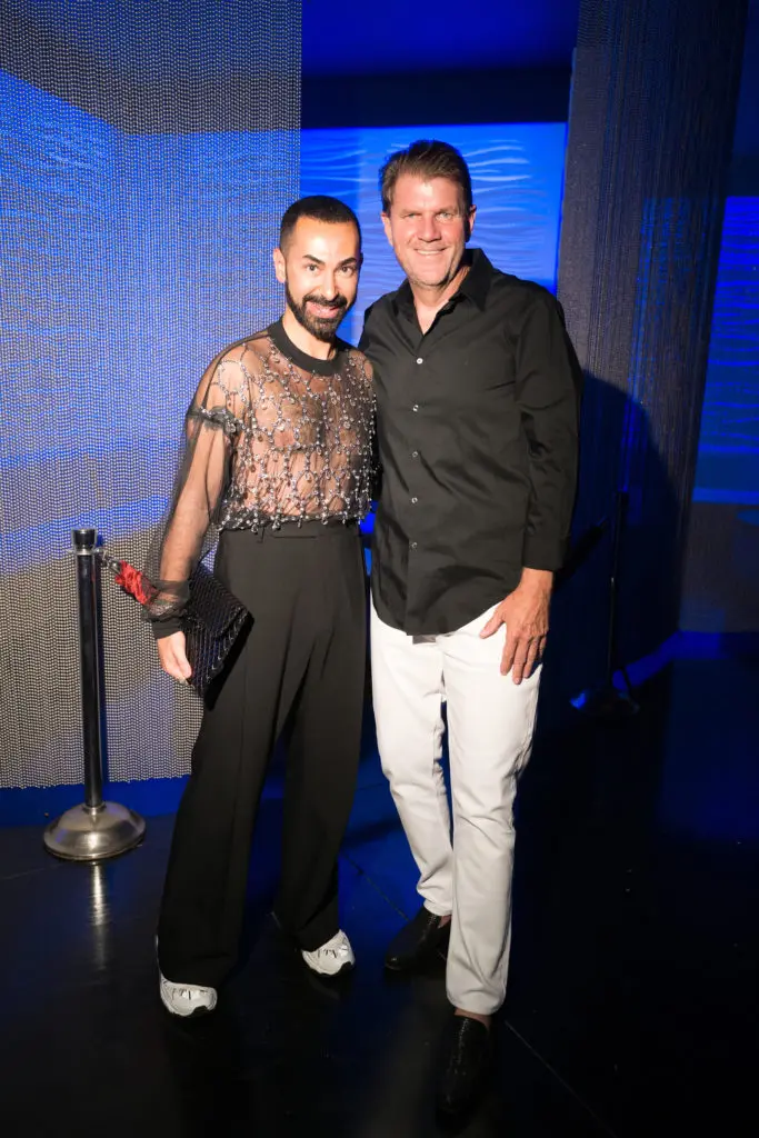Tootsies' Fady Armanious and Boulevard Realty's Bill Baldwin at the South Beach VIP opening. (Photo by Daniel Ortiz)