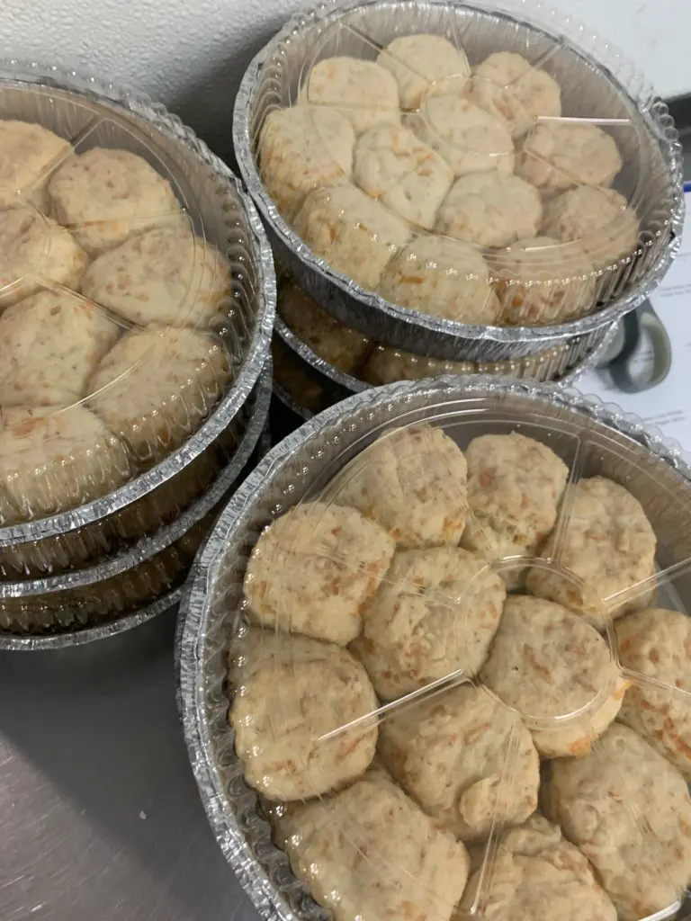 What's better than biscuits with your fried chicken Fridays? Cheese biscuits! (Photo by Laurann Claridge)