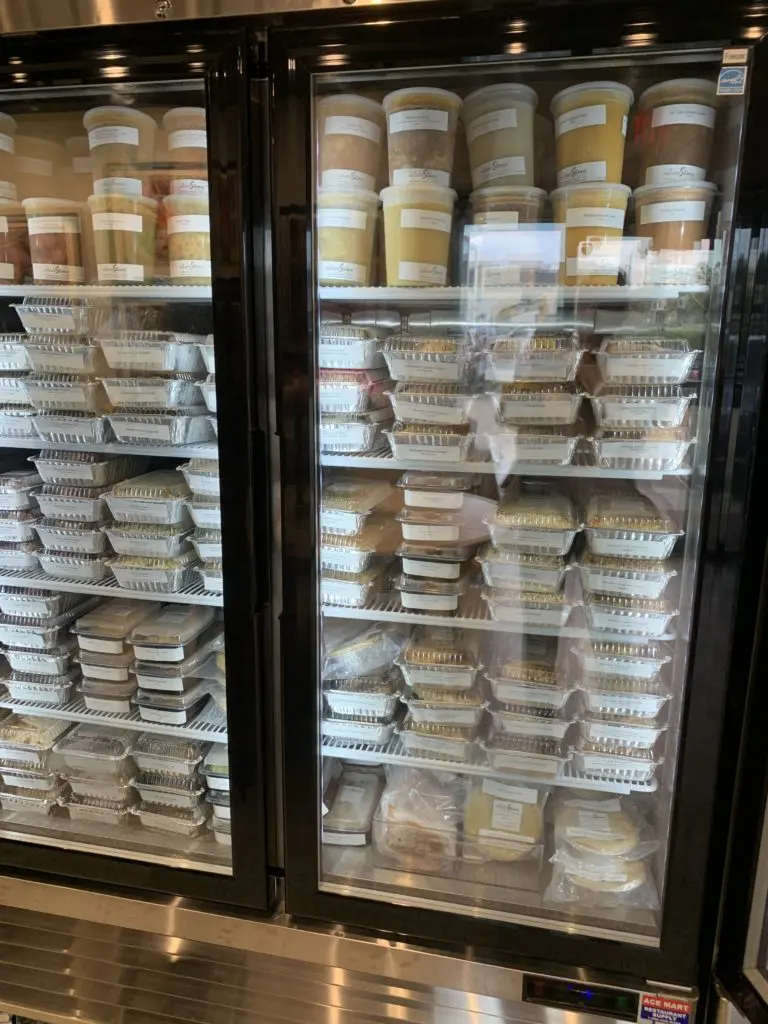The Silver Stone Food Shop is fully stocked with dozens of soups and entree options, both fresh and frozen. (Photo by Laurann Claridge)