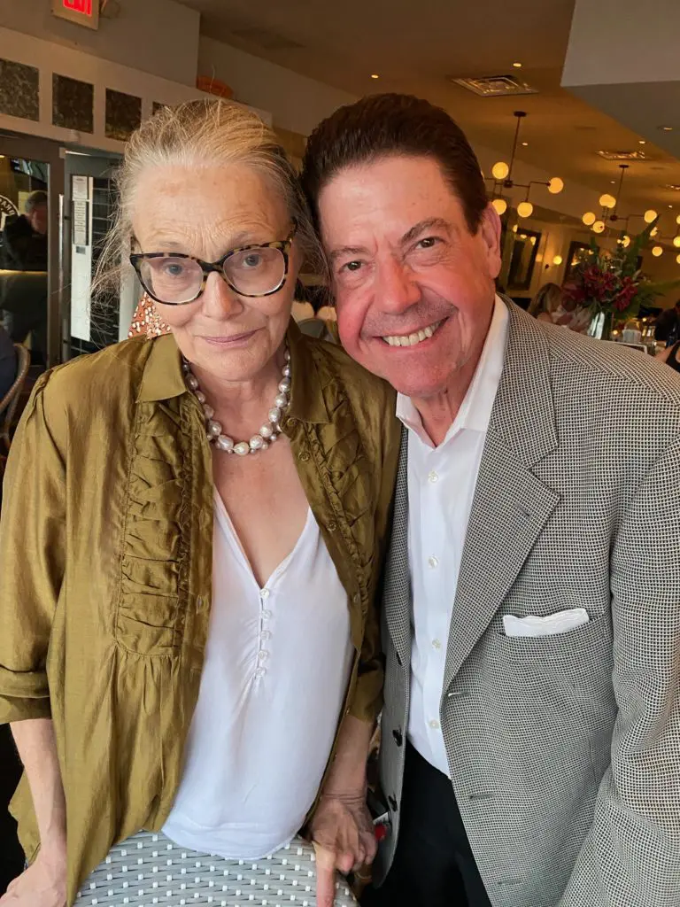 1970s It Girl Tessa Dahl, John Evatz at Brasserie 19 (Photo by Shelby Hodge)