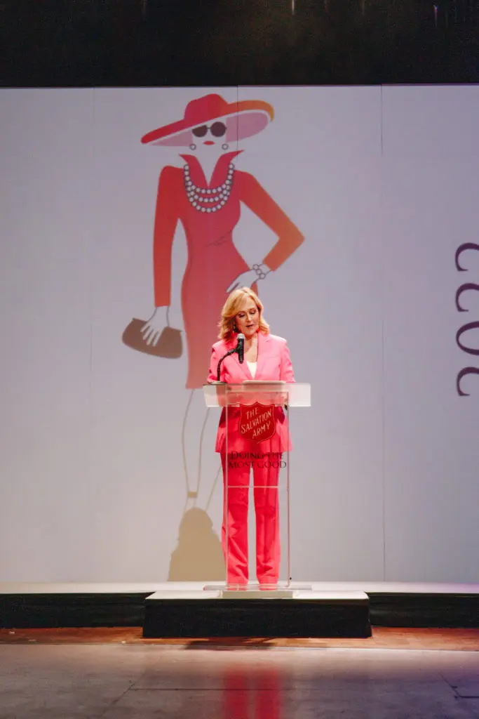 Event Emcee Jane McGarry (Photo by Carter Link, Parker Vandergriff)