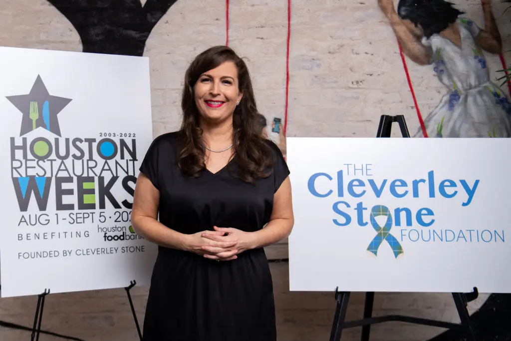 Houston Restaurants Weeks Katie Stone, president of the Cleverley Stone Foundation, at the Houston Restaurant Weeks Kickoff  at The Annie Cafe & Bar. (Photo by Michelle Watson, CatchlightGroup.com)