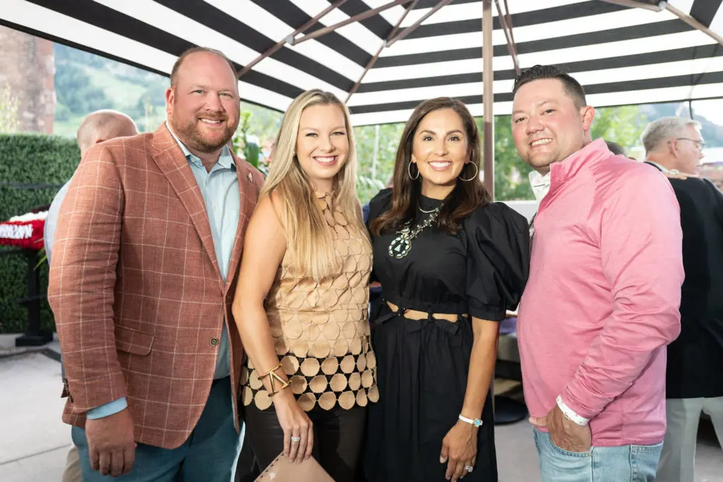 Matthew & Audrey White, Julie Longoria Chen & Stephen Chen at the Memorial Hermann Aspen celebration of leading supporters of the Memorial Hermann Foundation. (Photo by Daniel Ortiz)