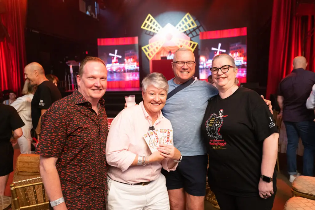 Ray Purser, Robin Brown Jim Sikorski, Katy Caldwell at Legacy Community Health's Mint Julep fundraiser at White Oak Music Hall (Photo by Daniel Ortiz)