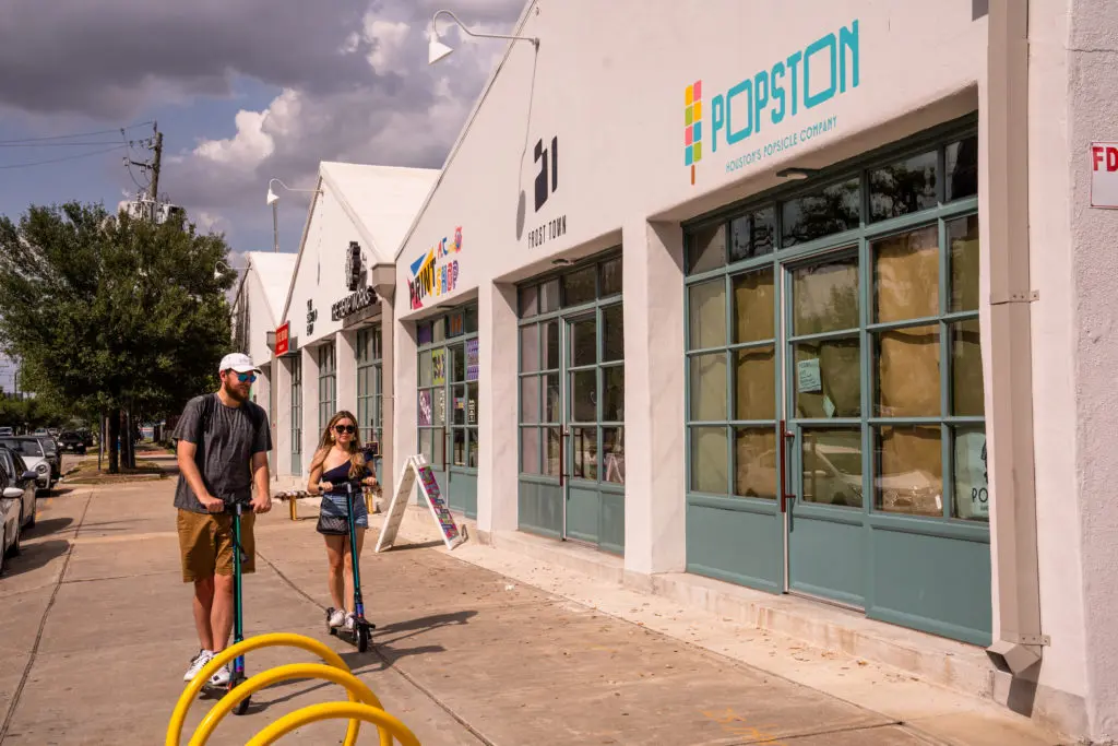 Popston is one of several new businesses located inside The Plant, a 20,000-square-foot space in Houston's second ward. This popsicle emporium sells locally made seasonal creations that range from $2.50 to $7 each. (Photo by Michael Anthony)