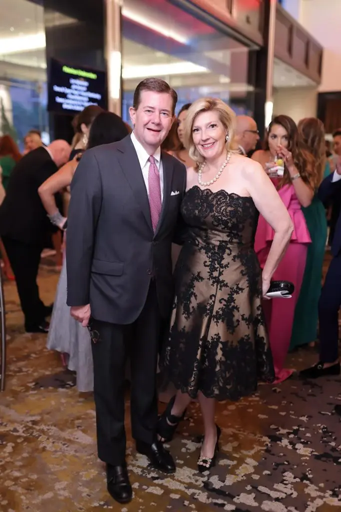 Jeff & Kathryn Smith at one of their many nights on the town, here in 2022, supporting Houston's noble causes.