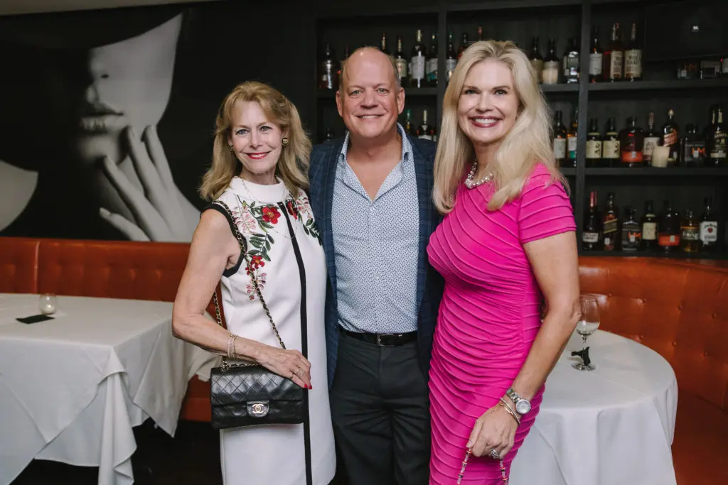 Cheryl Byington, Rob & Amy Pierce at the fall social season launch party held at Steak 48.(Photo by Johnny Than)