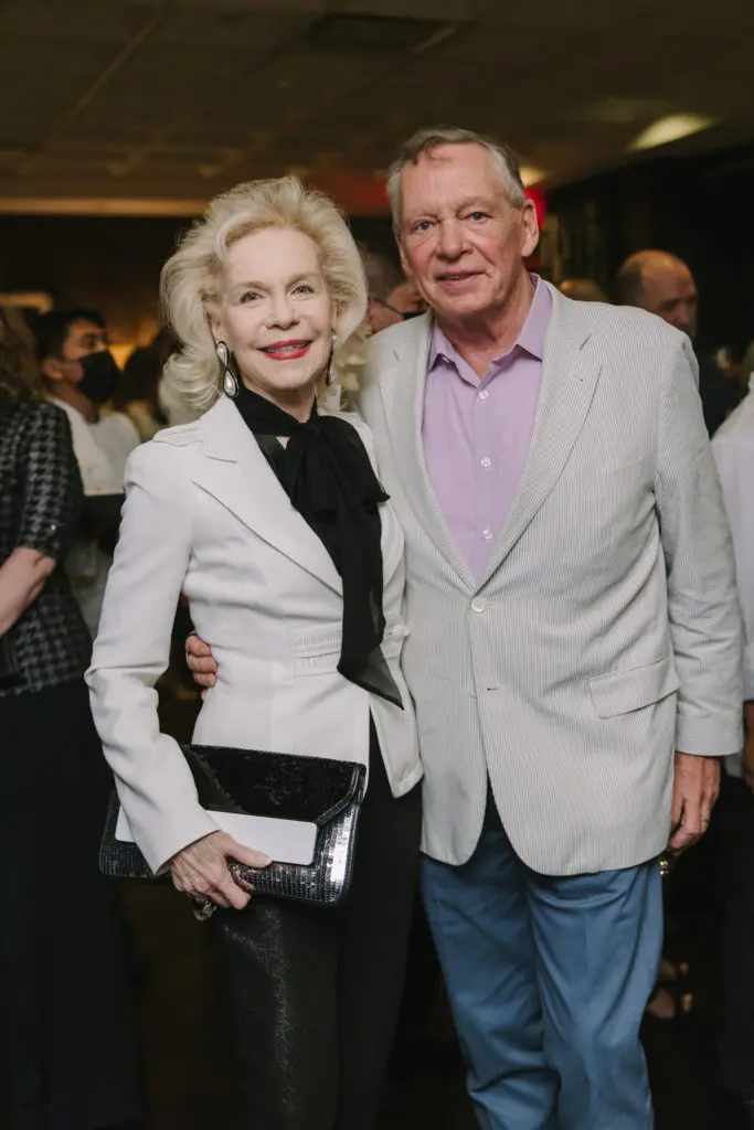 Lynn Wyatt, Richard Flowers at the fall Social Season Launch party at Steak 48. (Photo by Johnny Than)