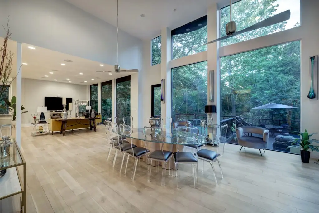 Another view of the interiors of the Roger Rasbach designed home at 11686 Arrowwood Circle in Piney Point Village.  (Photo by TK Images for Martha Turner Sotheby’s International Realty  )