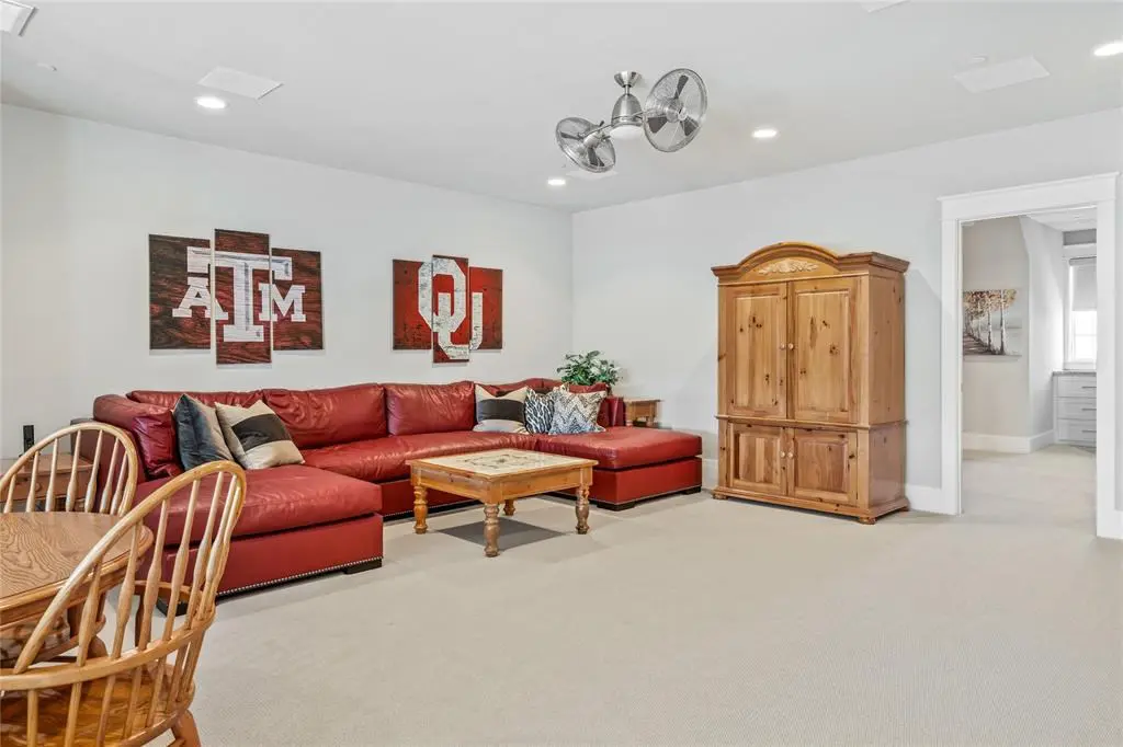 The luxury brownstone with its multifunctional third level game room and fourth bedroom set up.