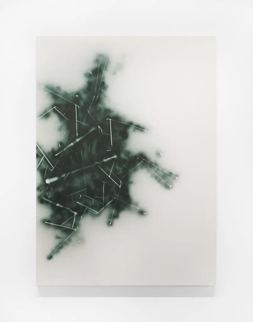 Demetrius Oliver's "Signal," 2021, at Inman Gallery