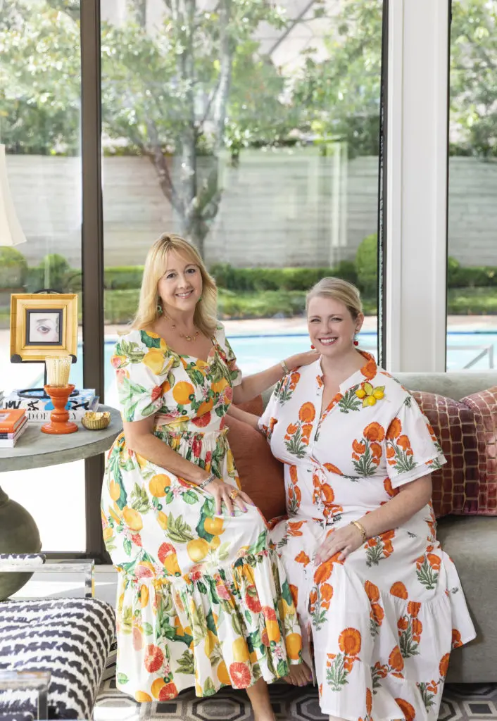 Creative Tonic's Courtnay Elias and Houston artist Andrea Condara partnered on the design of their dollhouse for A Shelter for Cancer Families's gala auction. (Photo by Claudia Casbarian for Julie Soefer)