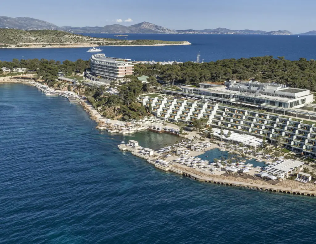 Perched along the Athens Riviera, the Four Seasons Astir Palace is a sparkling Grecian getaway that rivals any coveted island destination. (Courtesy Four Seasons)