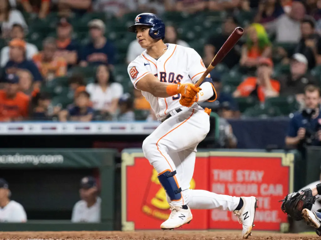 Astros rookie shortstop Jeremy Pena is still finding himself as a hitter. (Photo by F. Carter Smith)