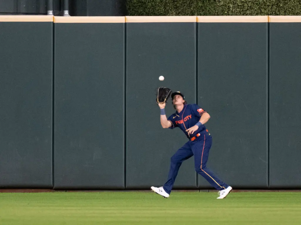 The Astros continue to show a lot of faith in the idea that Jake Myers can be the centerfield answer. (Photo by F. Carter Smith)