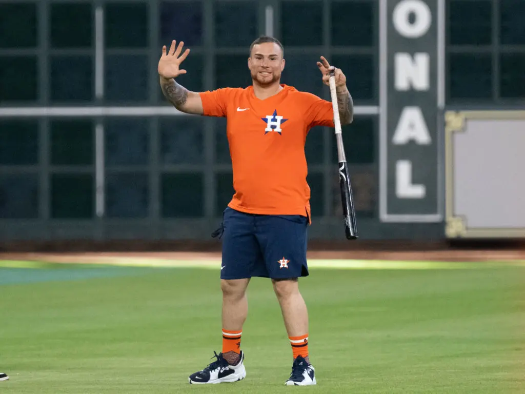  Christian Vazquez gives the Astros another experience catcher with a championship drive. (Photo by F. Carter Smith)