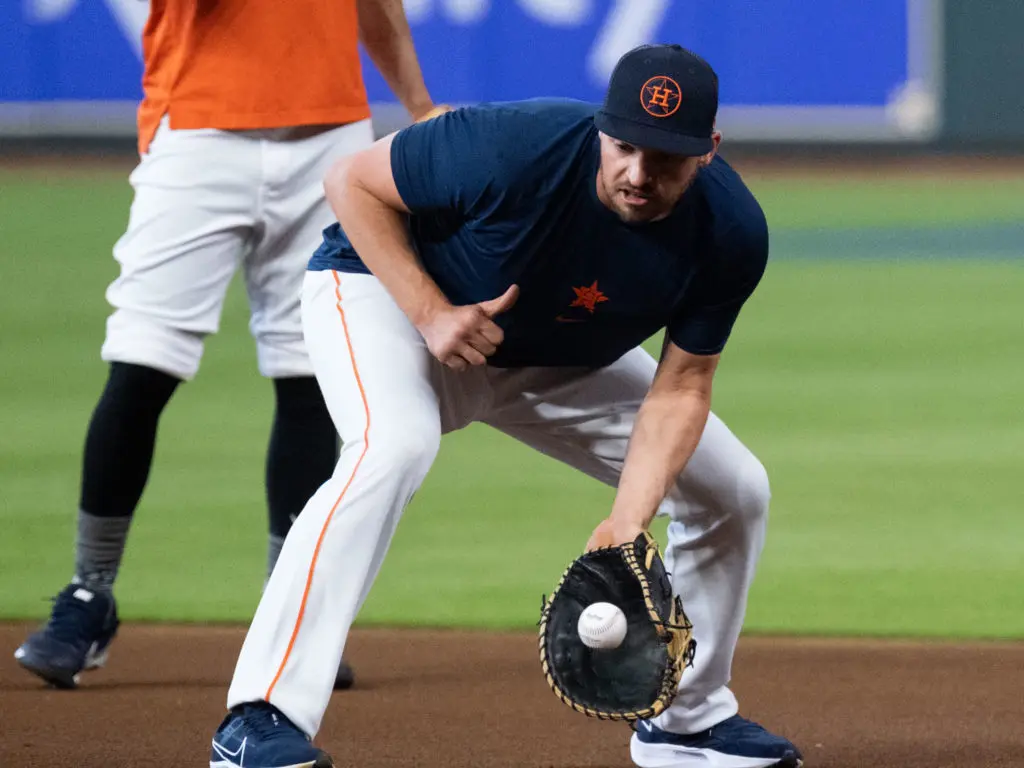 Trey Mancini gives Houston a very viable new first base option. (Photo by F. Carter Smith)