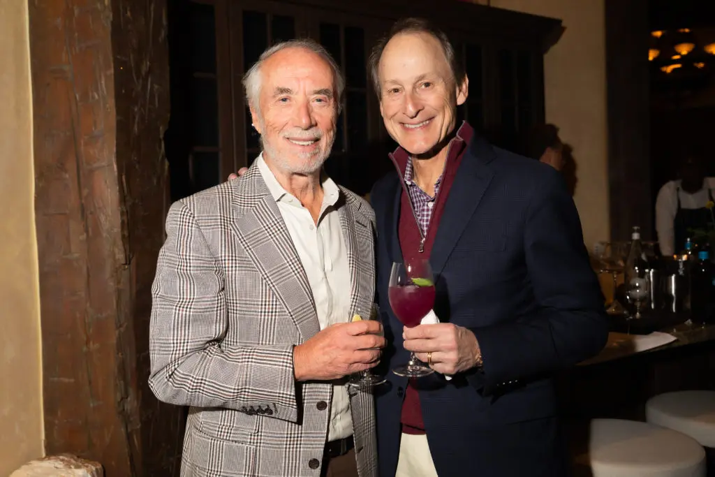 Domenico De Sole, chairman of Tom Ford International, and Houston's Michael Gamson at the kick-off dinner for Aspen ArtCrush
