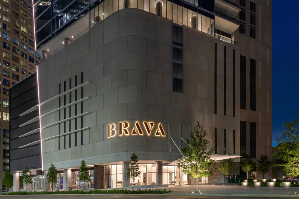 Brava is already one of the more distinctive buildings in downtown Houston and a showpiece in Hines' downtown district.