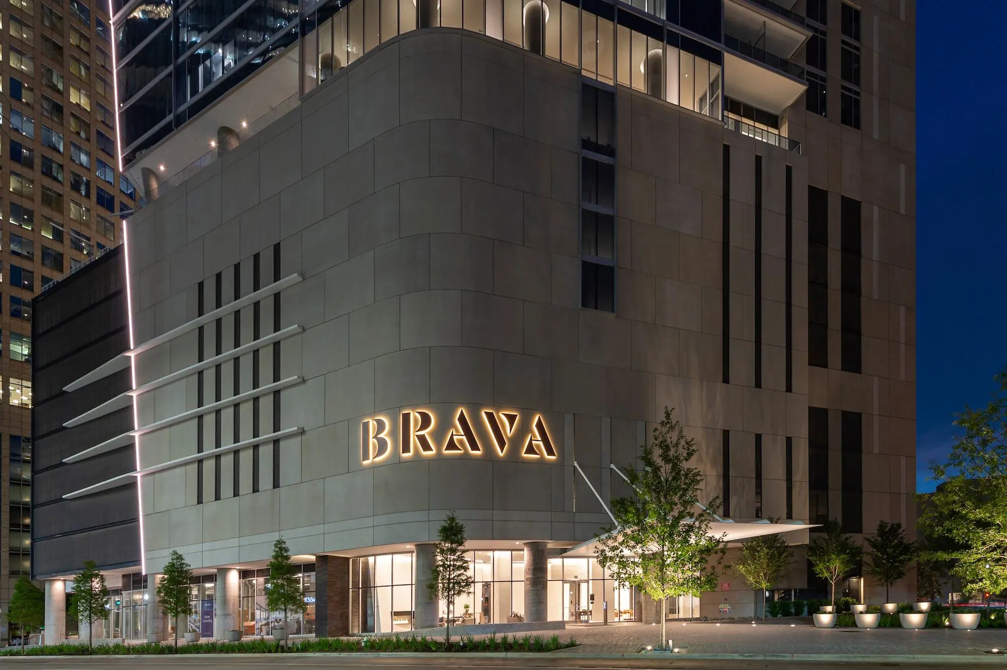 Brava is already one of the more distinctive buildings in downtown Houston and a showpiece in Hines' downtown district.