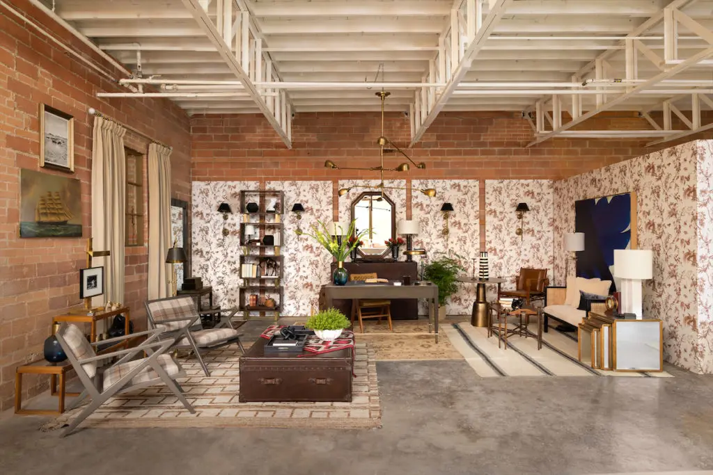 A masterful blend of masculine and feminine in Burkle Creative's office space. (Photo by Aaron Dougherty)