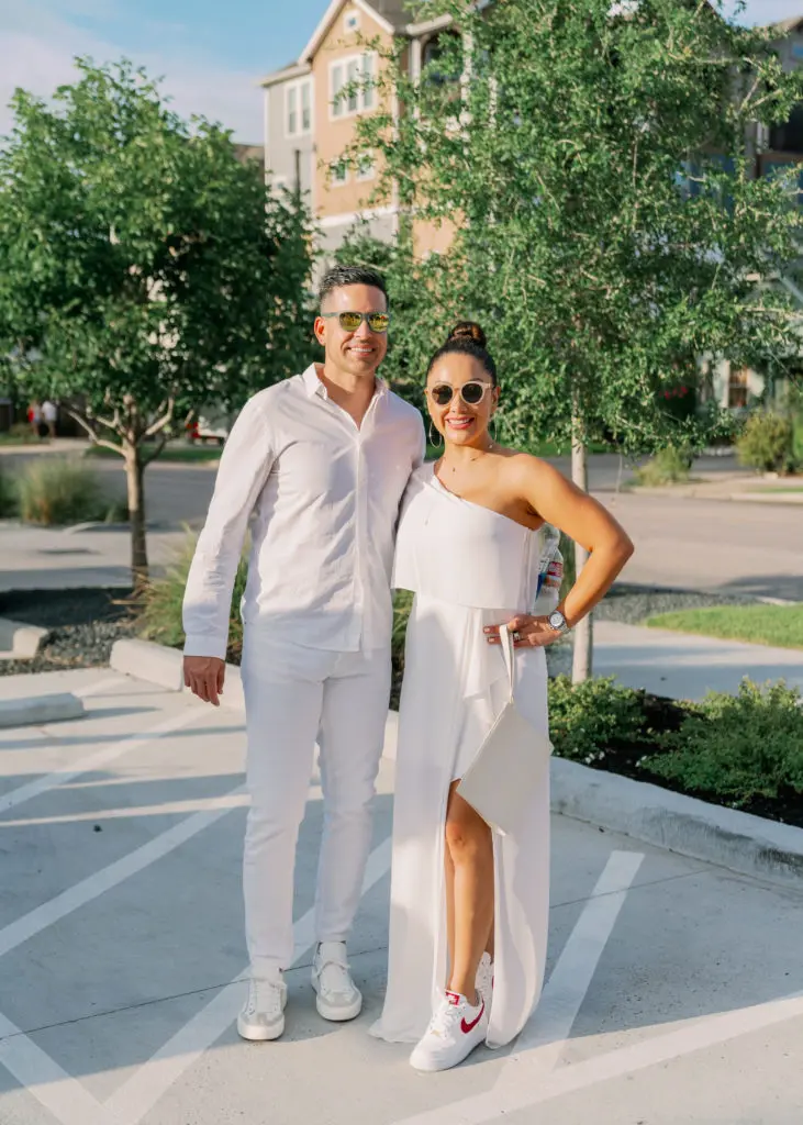 Nan & Company Properties' COO Jose Almodovar & CEO Nancy Almodovar at their party held in association with White Linen Night in The Heights. (Photo by Nan Studios)