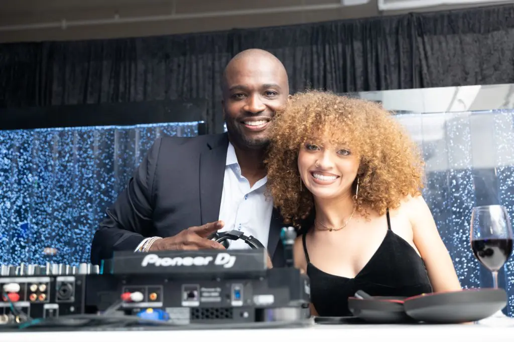 DJ Senega kept the party vibes going. Photo by Daniel Ortiz.