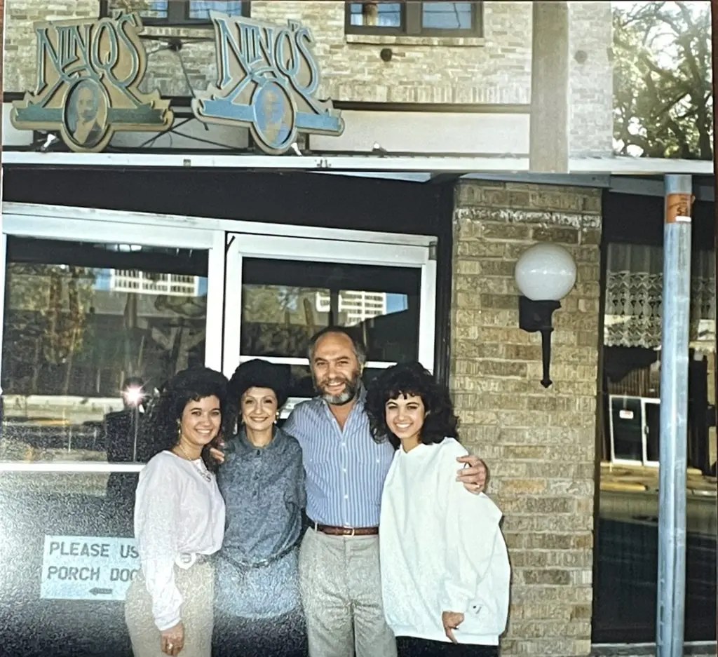 All in the family, Vincent and Mary Mandola are pictured with their two daughters, Vinceanne Mandola and Dana Mandola Corbett. (Courtesy of the Mandola Family)