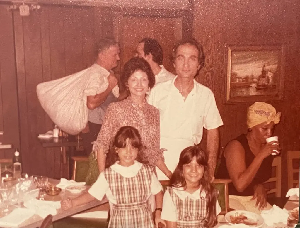 A vintage photo of the Mandola Family headed by Vincent and Mary Mandola, childhood sweethearts married for 57 years. (Courtesy of the Mandola Family)
