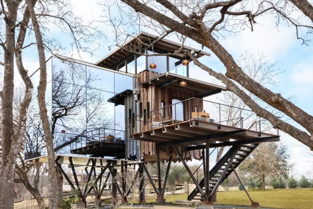This West Texas Treehouse is anything but pre-fab.