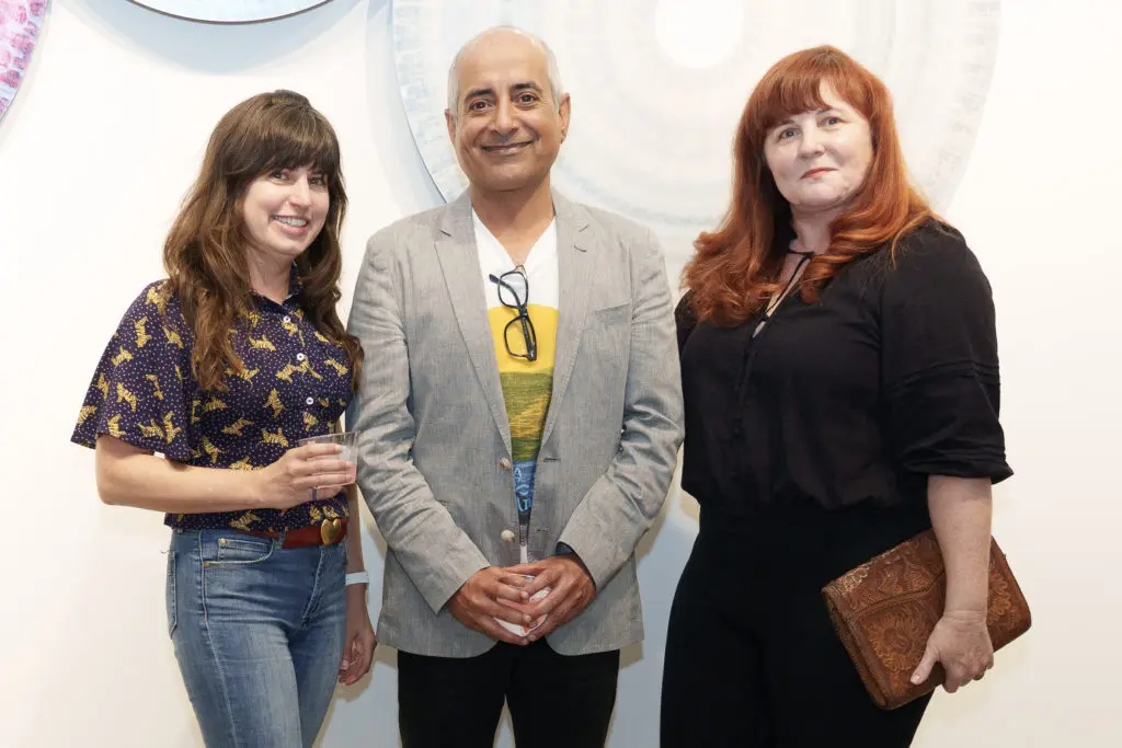 Devin Licata, Jessie Mann, Elaine Dillard at Urban Harvest's Cultivators launch event at Christopher Martin Gallery.