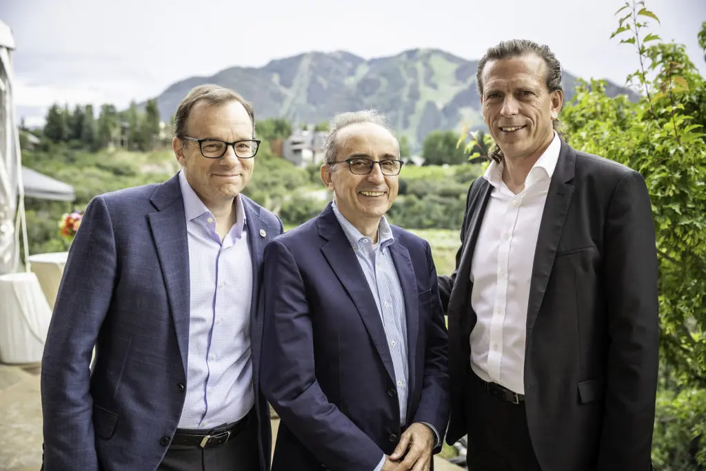 Dr. Darrow Zeidenstein, Dr. Giulio Draetta and Dr. David Jaffray at the MD Anderson Cancer Center activities in Aspen.