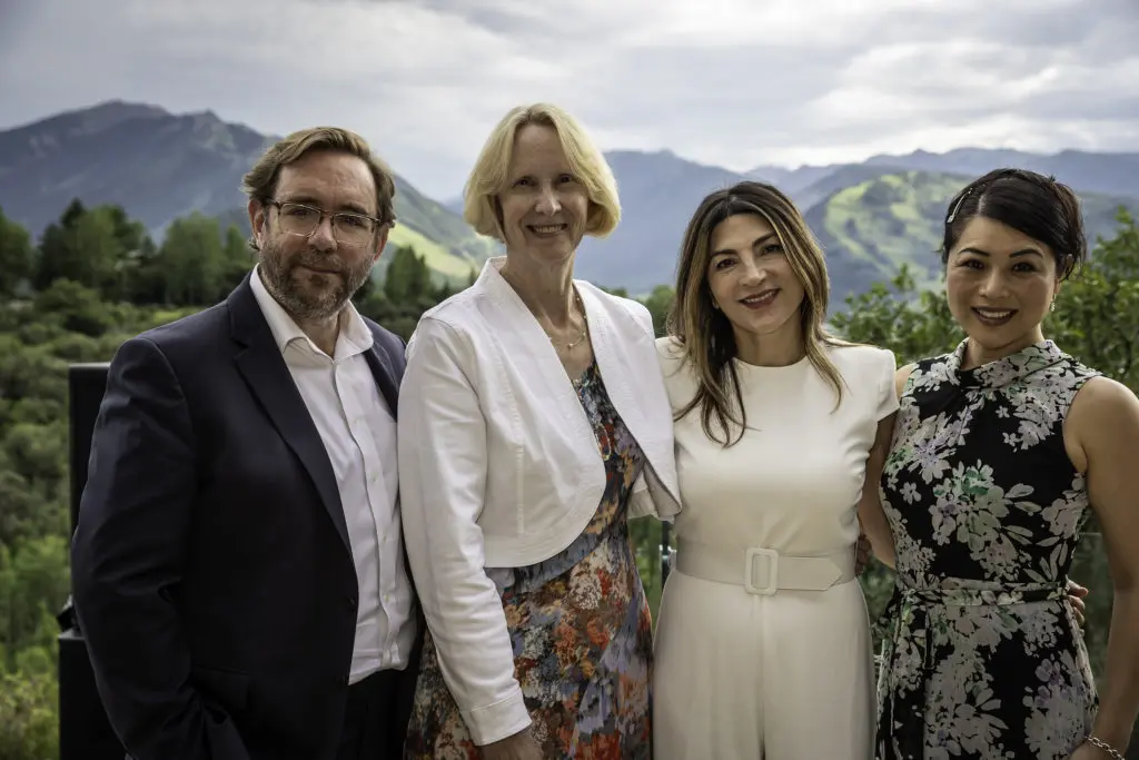 Dr. Richard Skinner, Dr. Katherine Pisters, Dr. Katy Rezvani, and Dr. Caroline Chung at the MD Anderson Cancer Center events  in Aspen.