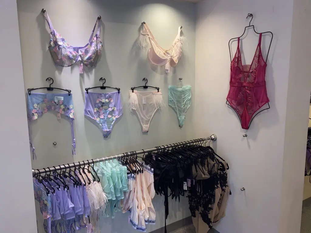 Beautiful lacy, embroidered lingerie at award winning Top Drawer Lingerie in Houston's Uptown Park.