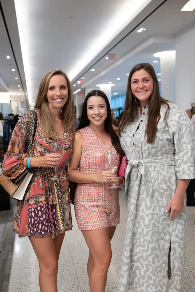 Jessica Arledge, Victoria Garcia, Hilary Baars at the Dress for Success Women of Wardrobe Summer Soirée at Tootsies. (Photo by Daniel Ortiz)