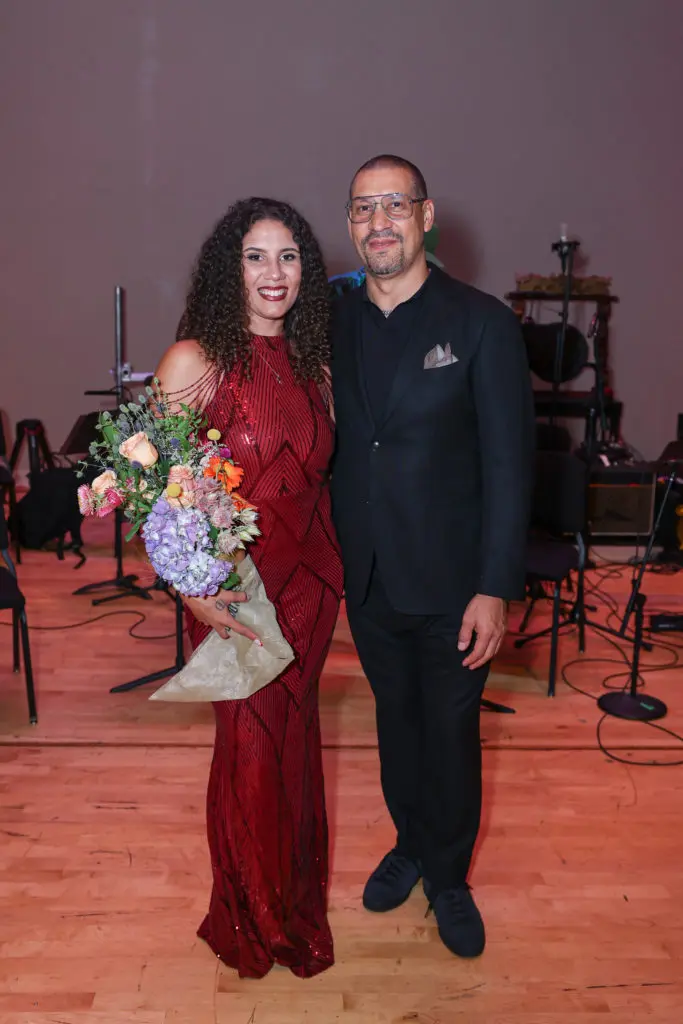 Khaili Sam-Sin, DJ Sun at the "Loveletter" concert. (Photo by Johnny Than)