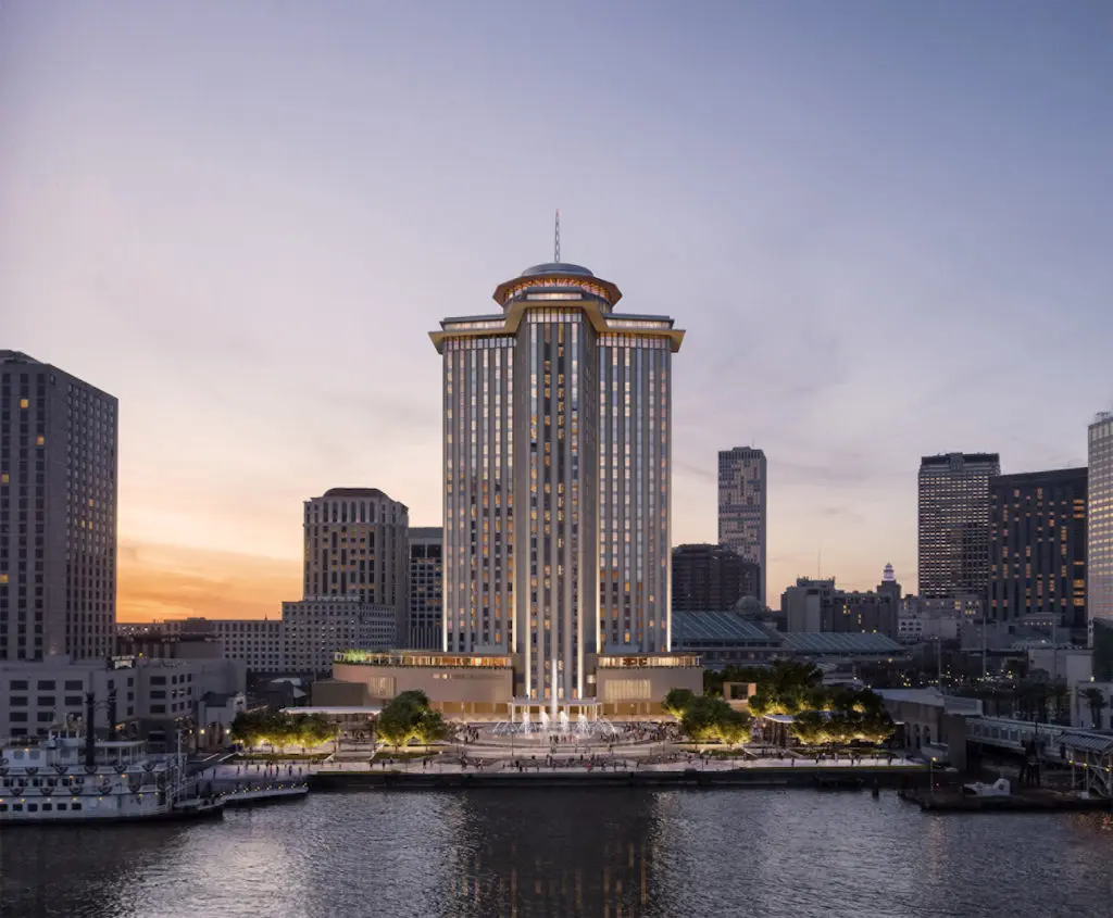 The Four Seasons New Orleans is located on the Mississippi waterfront, where Canal Street meets the river’s edge.